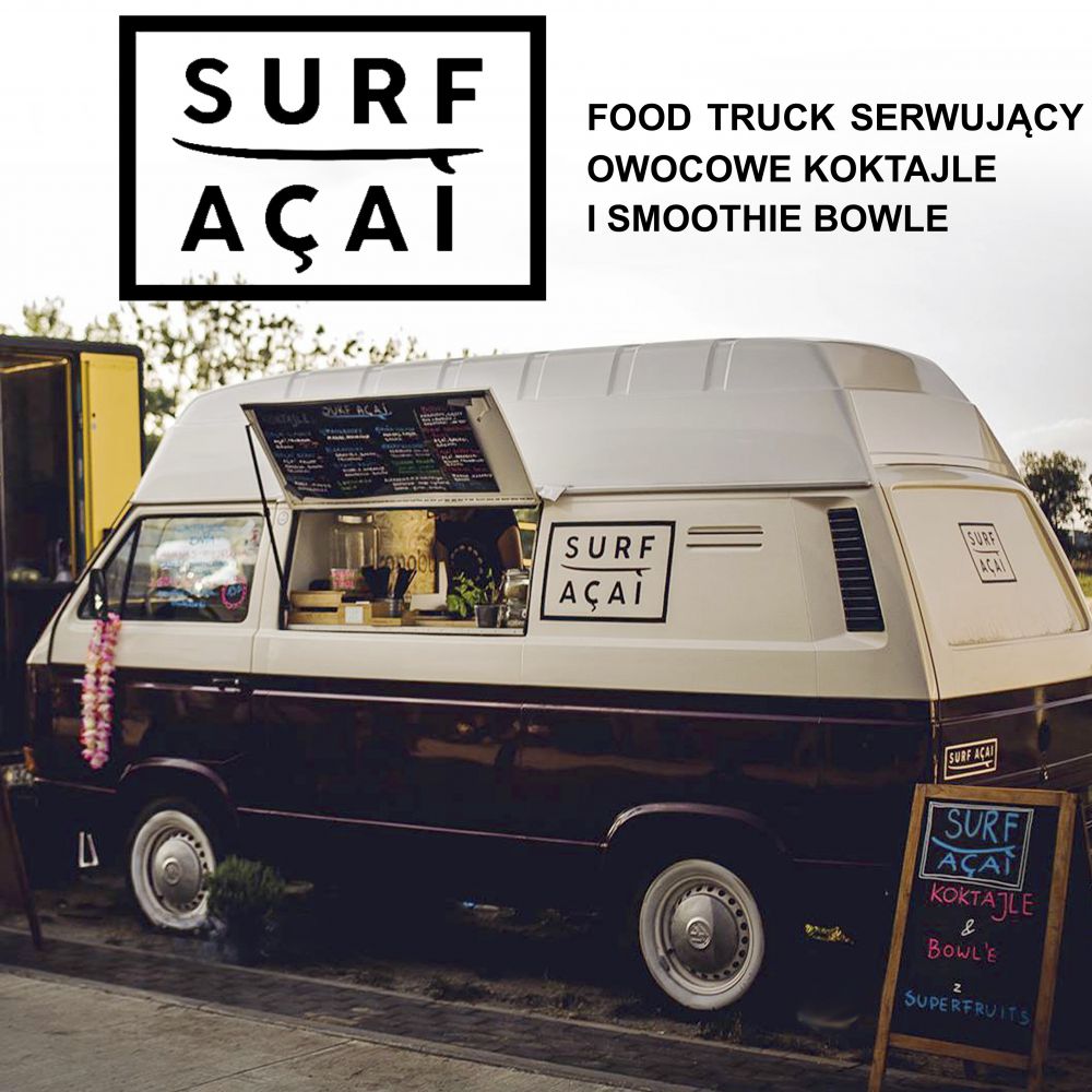 Surf Acai - owocowe smoothie i tropikalne smoothie bowle - food truck - eventy firmowe, wesele, poprawiny